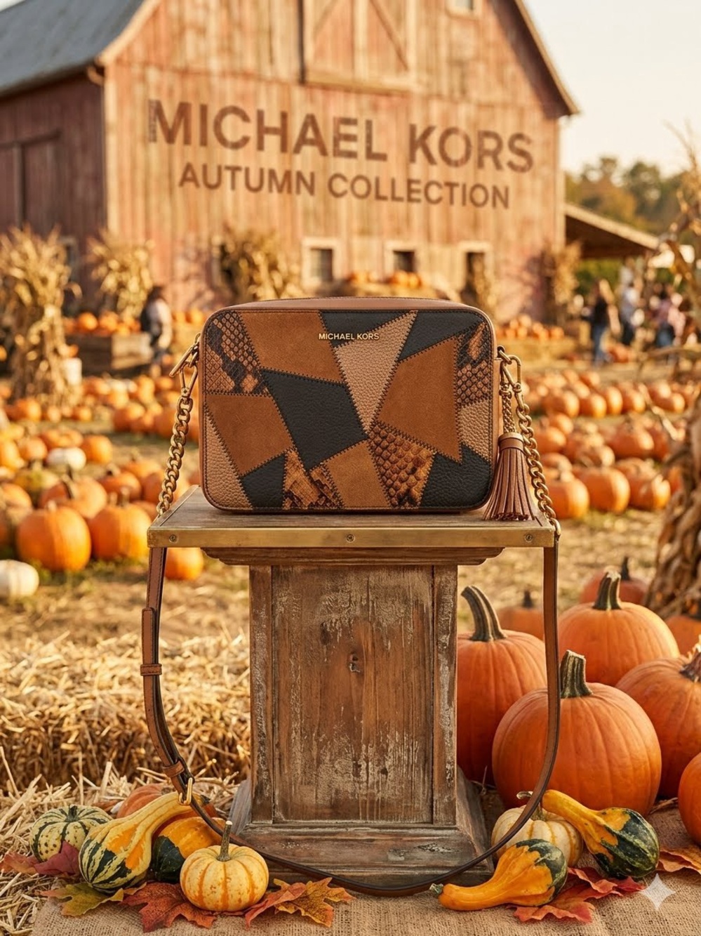 Michael Kors Jet Set Medium Patchwork Leather Crossbody Bag